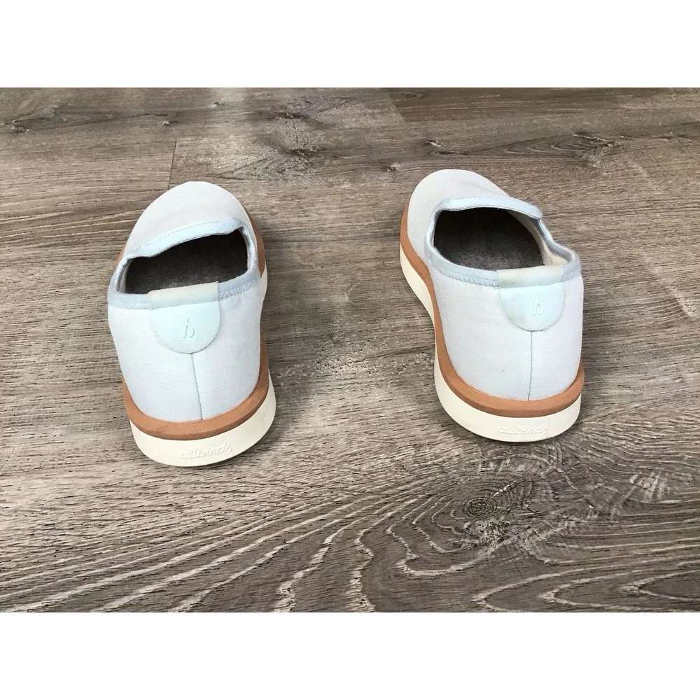 Allbirds Wool Loungers Woven Slip On Shoes Slippers Women's Size 7 Light Blue